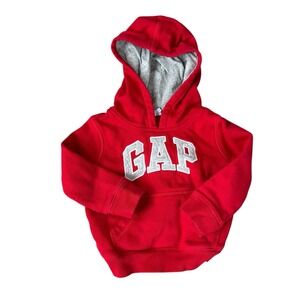 Boy 2T Modern Red Gap Logo Hoodie Baby Gap